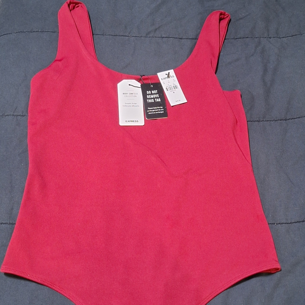 Express Body Contour Scoop Neck Tank Body Suit